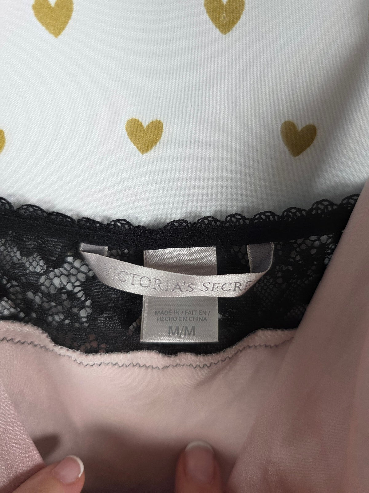 Victorias Secret Medium Blush Satin Slip Dress Silky Lingerie Nightie