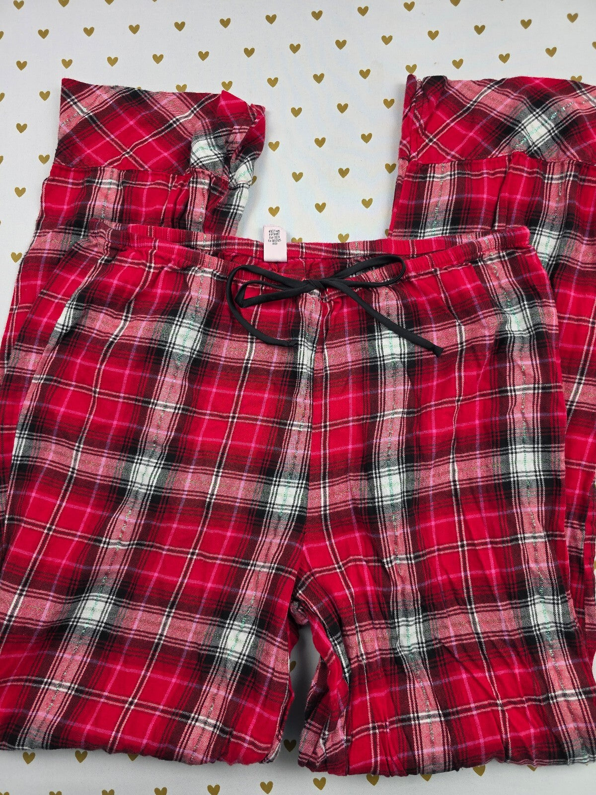 Victorias Secret Red Plaid Medium Sleep Pants Pajama PJ Bottoms