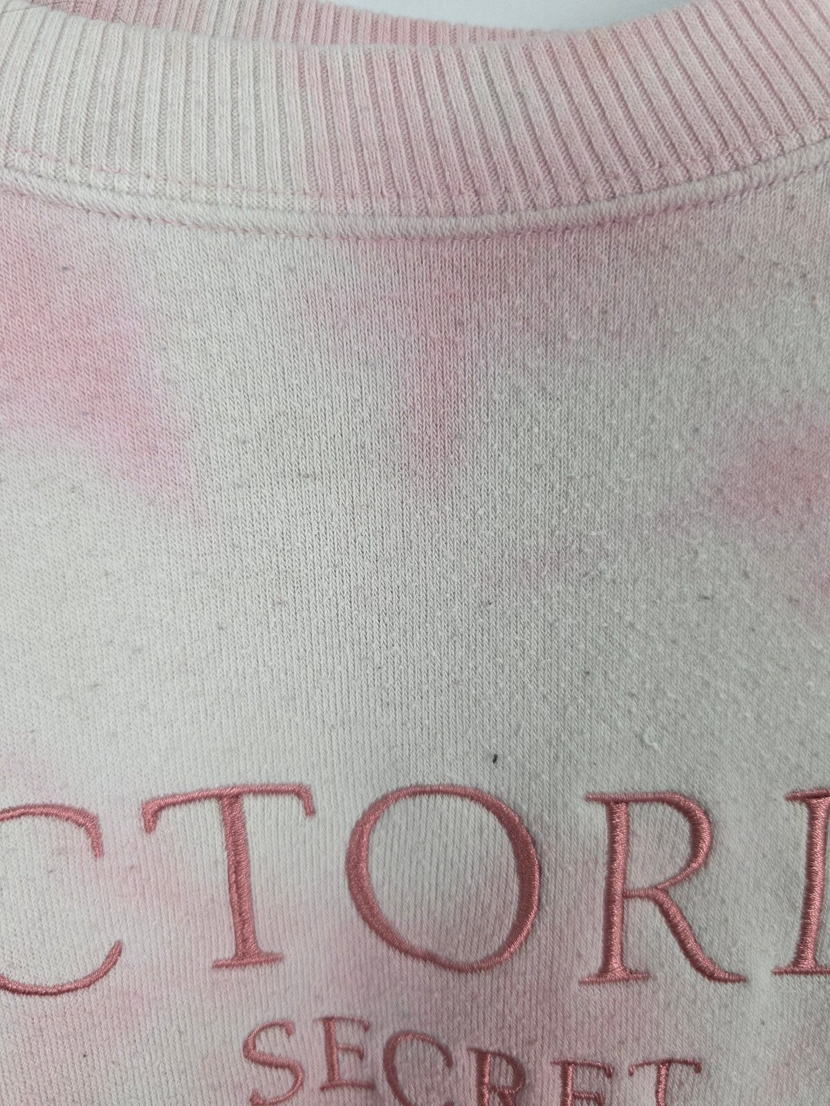 Victorias Secret Tye Dye Super Soft Pink Sweater Sweats Outfit Set XL