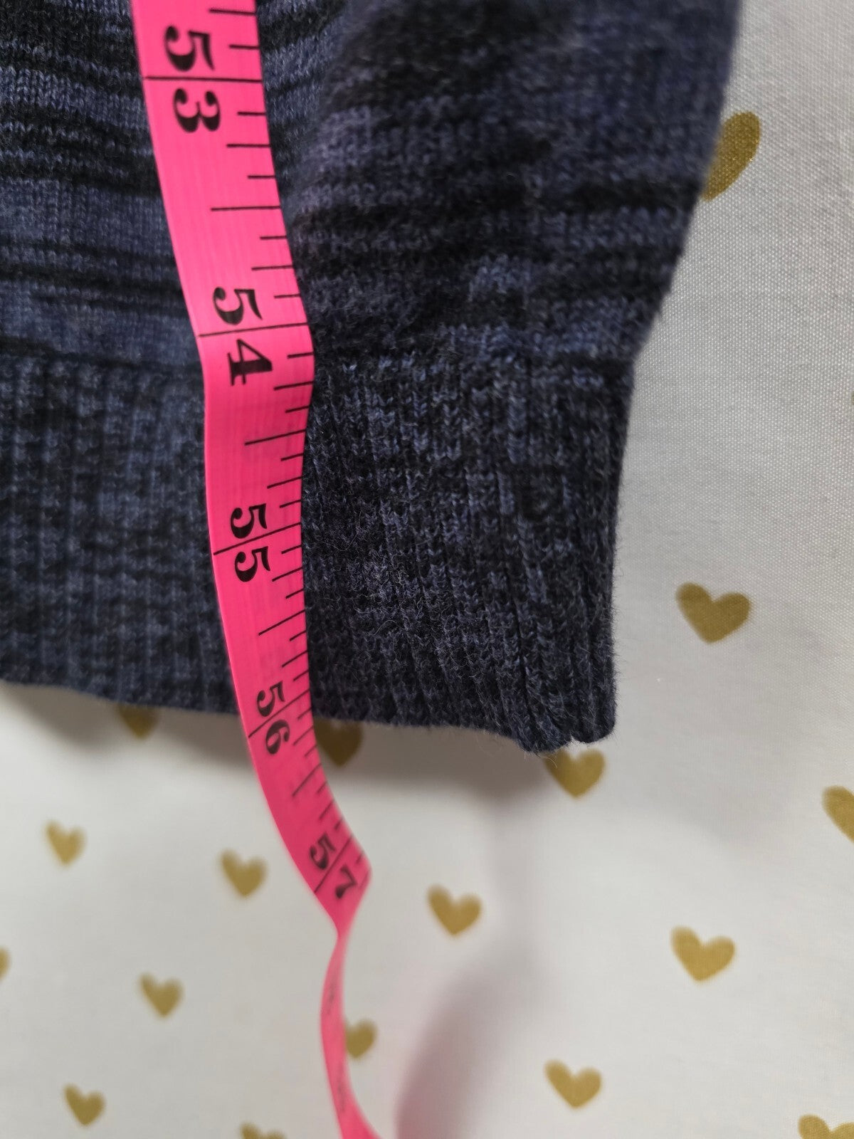 Victoria's Secret Blue Black Space Dye Sweater Knit Maxi Dress Small