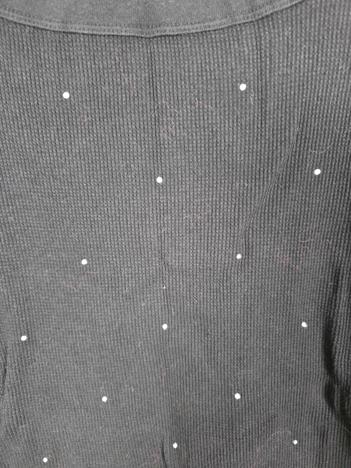 Victorias Secret PINK BLING Waffle Thermal Rhinestone Long Sleeve Shirt XL