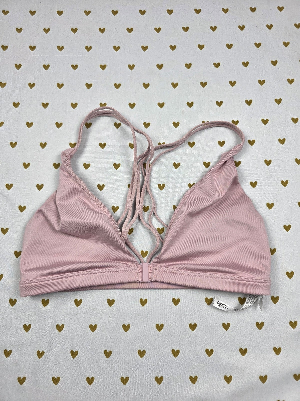 Victorias Secret Pink Front Close Strappy Cute Small Bralette Bra Top Tank