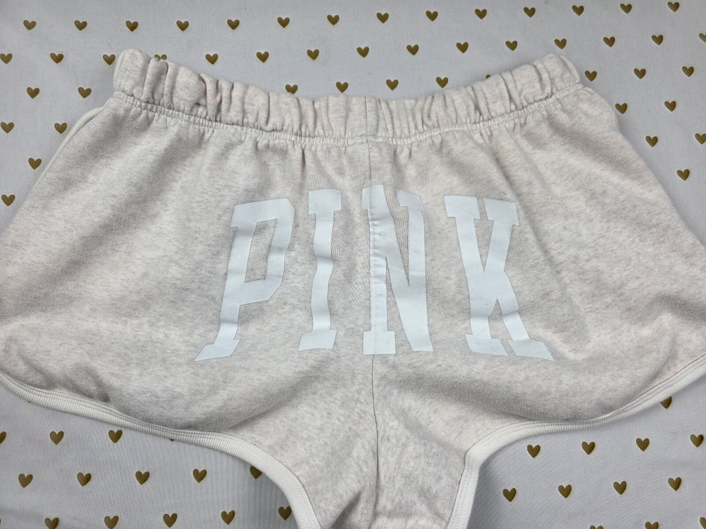 Victorias Secret PINK Logo Butt Sweat Shorts LARGE