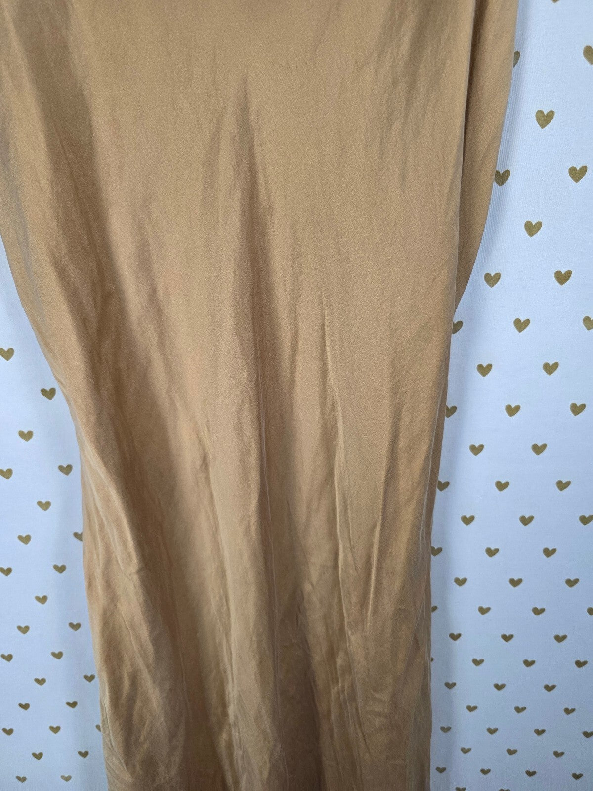 Vintage Victoria's Secret Gold Label 100% Silk Champagne Maxi Slip Dress S