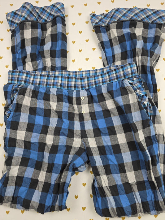 Victorias Secret Blue Plaid Small Sleep Pants Pajama PJ Bottoms