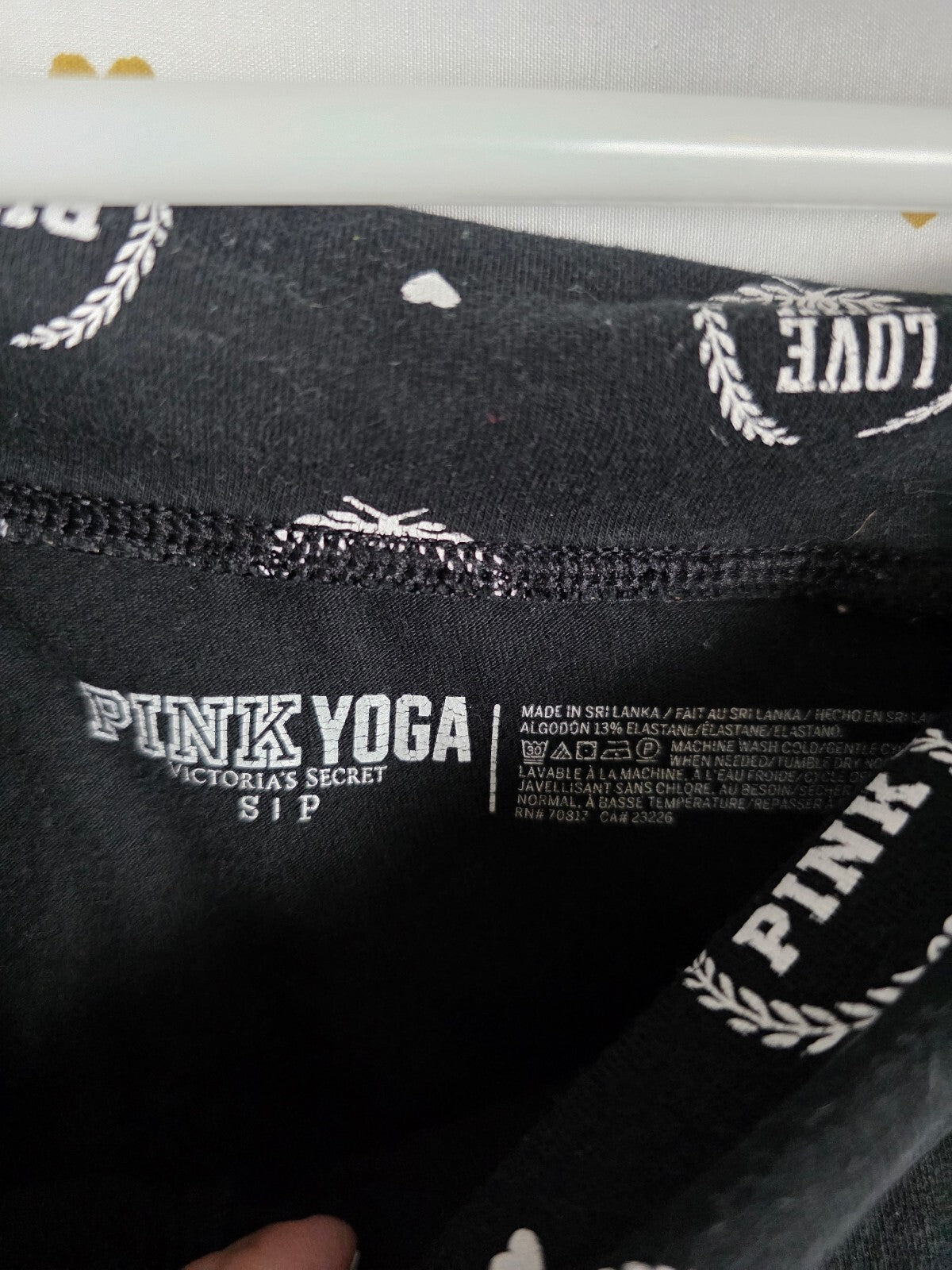Victorias Secret PINK Vintage Crest Foldover Yoga Pants Skinny Y2k Small