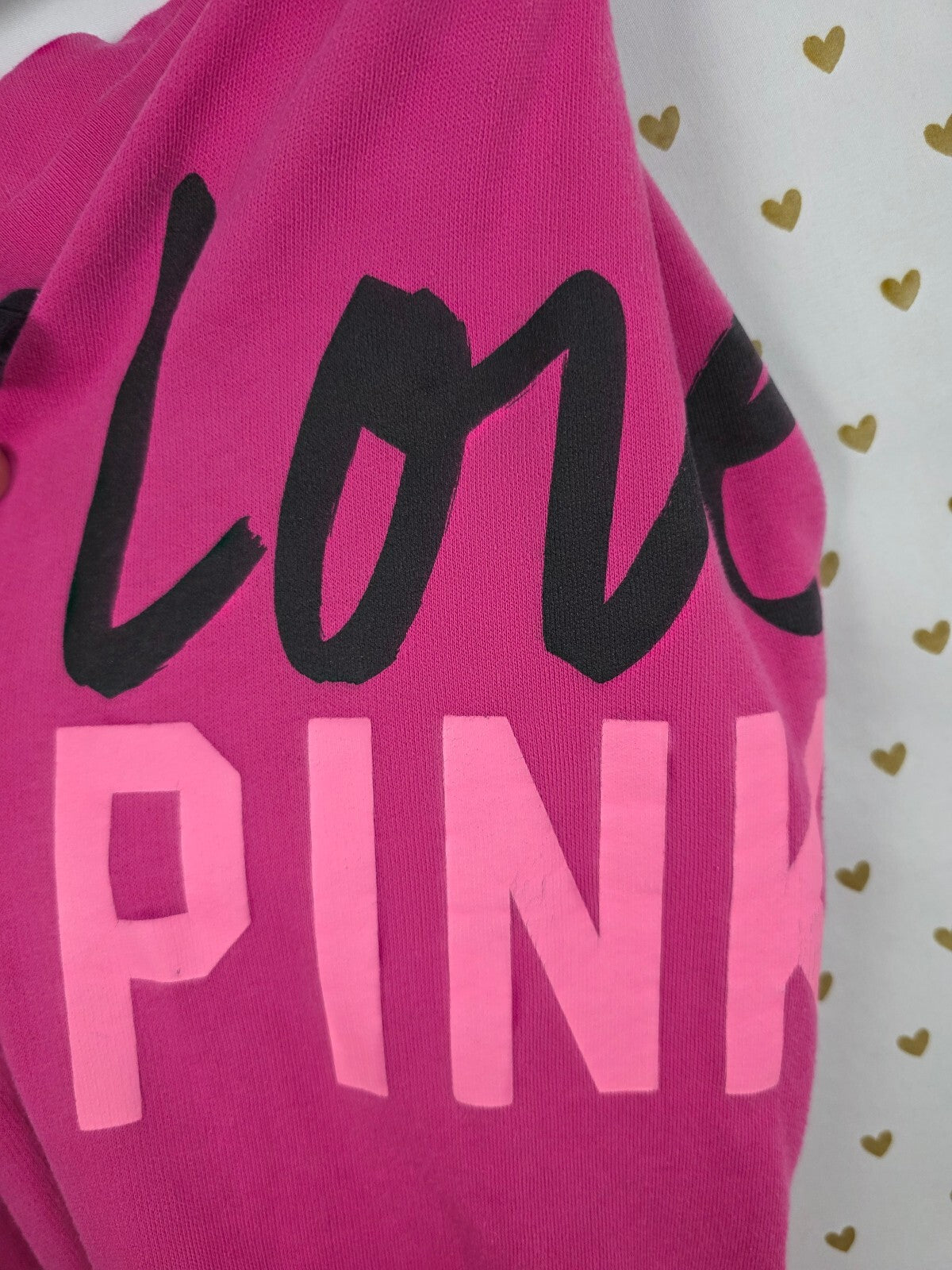 Victorias Secret PINK Love Y2k Vintage Sweats Sweatpants XS Overiszed