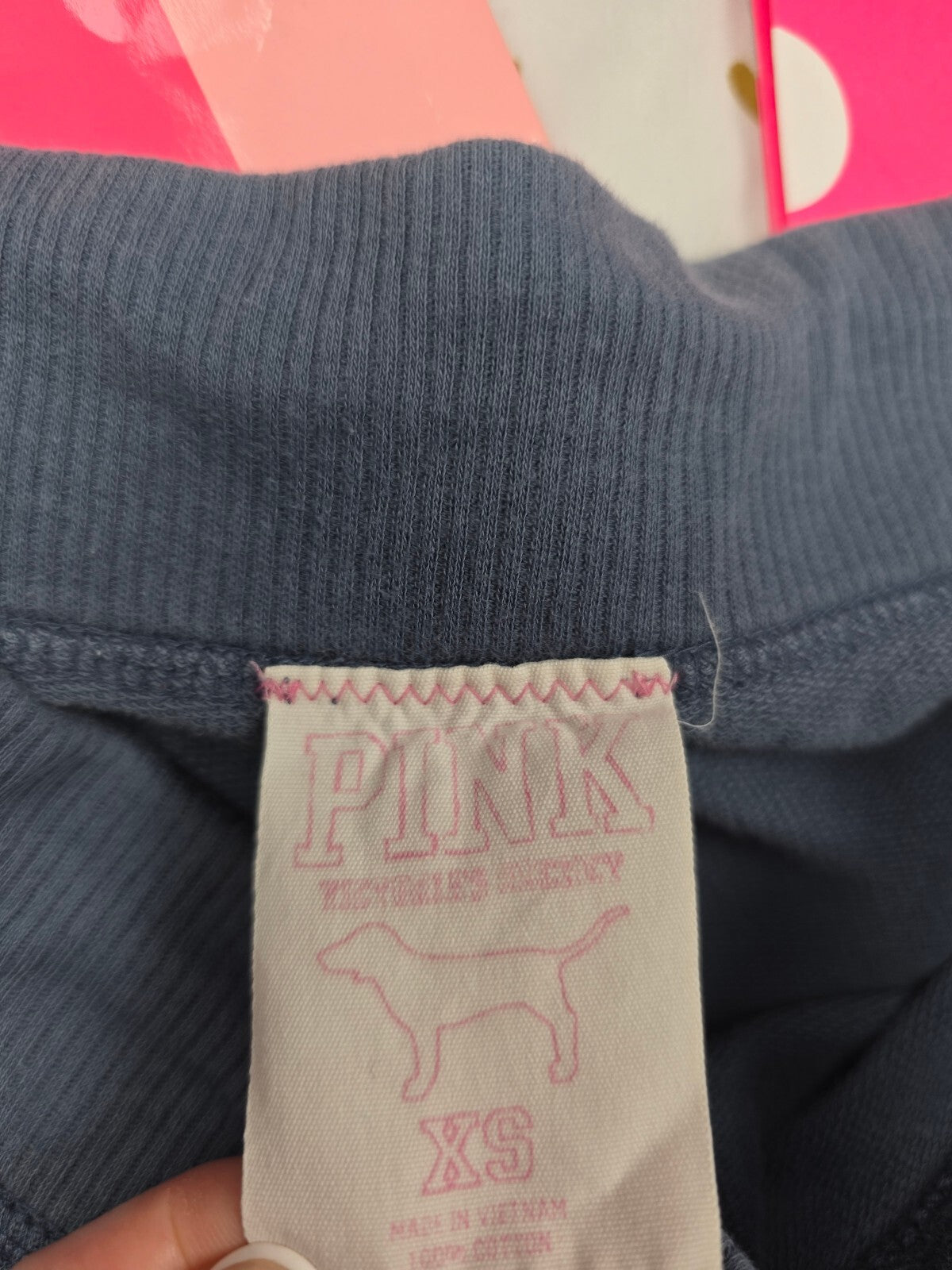 Victorias Secret PINK Vintage XS Blue Logo Shorts Y2k