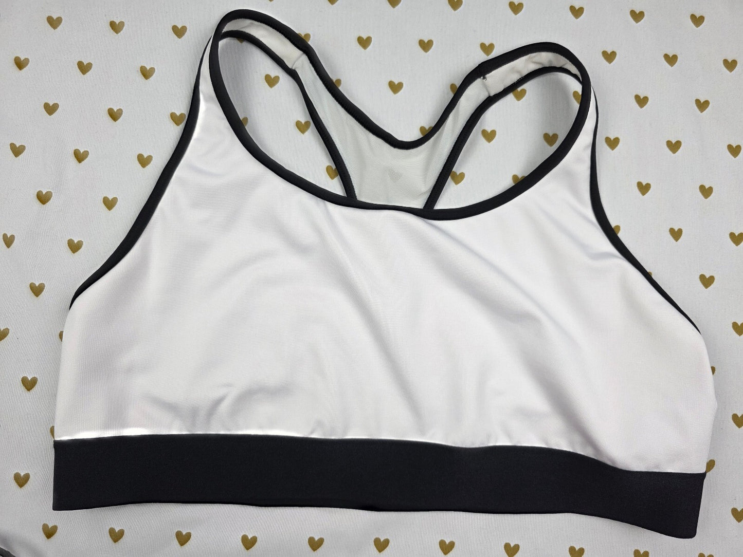 Victorias Secret White Sports Bra XL Bralette Bra Top Tank