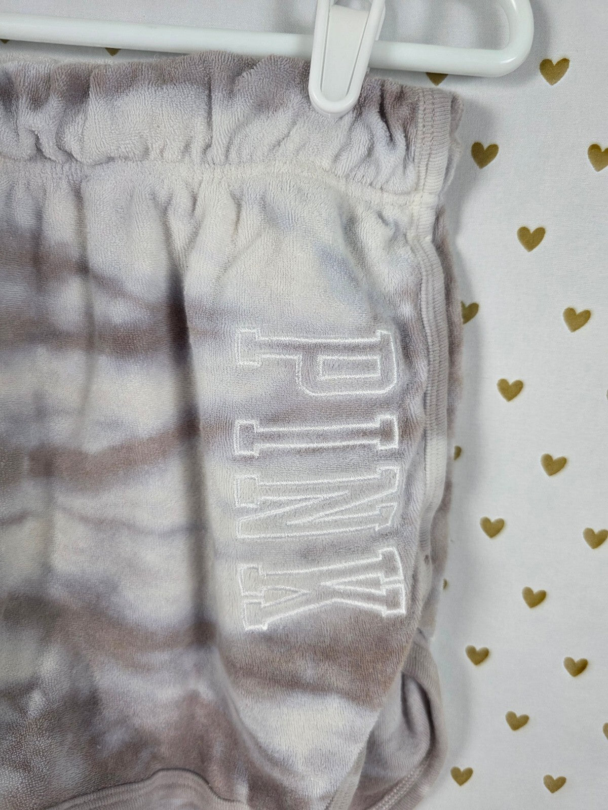 Victorias Secret PINK Tye Dye MEDIUM Velour Sweat Shorts