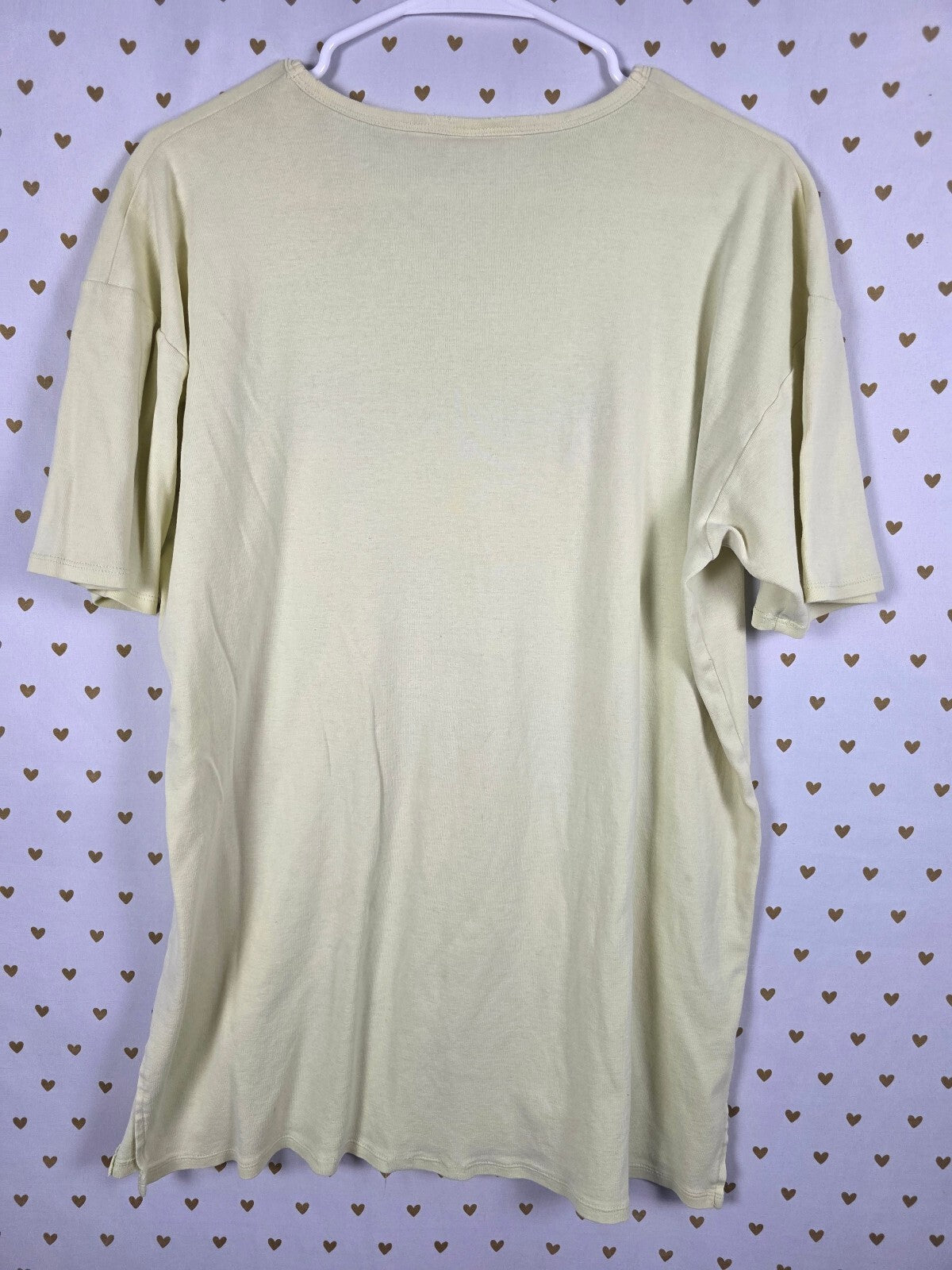 Victorias Secret Vintage Embroidered V Neck Sleep Dress Nightgown Yellow Small
