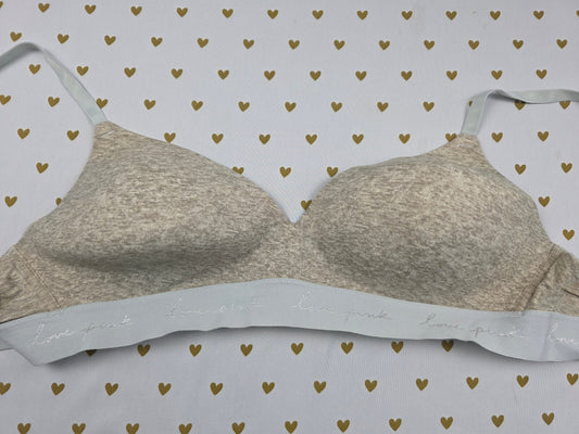 Victorias Secret Pink Wireless No Wire grey 40B Wear Everywhere Bra