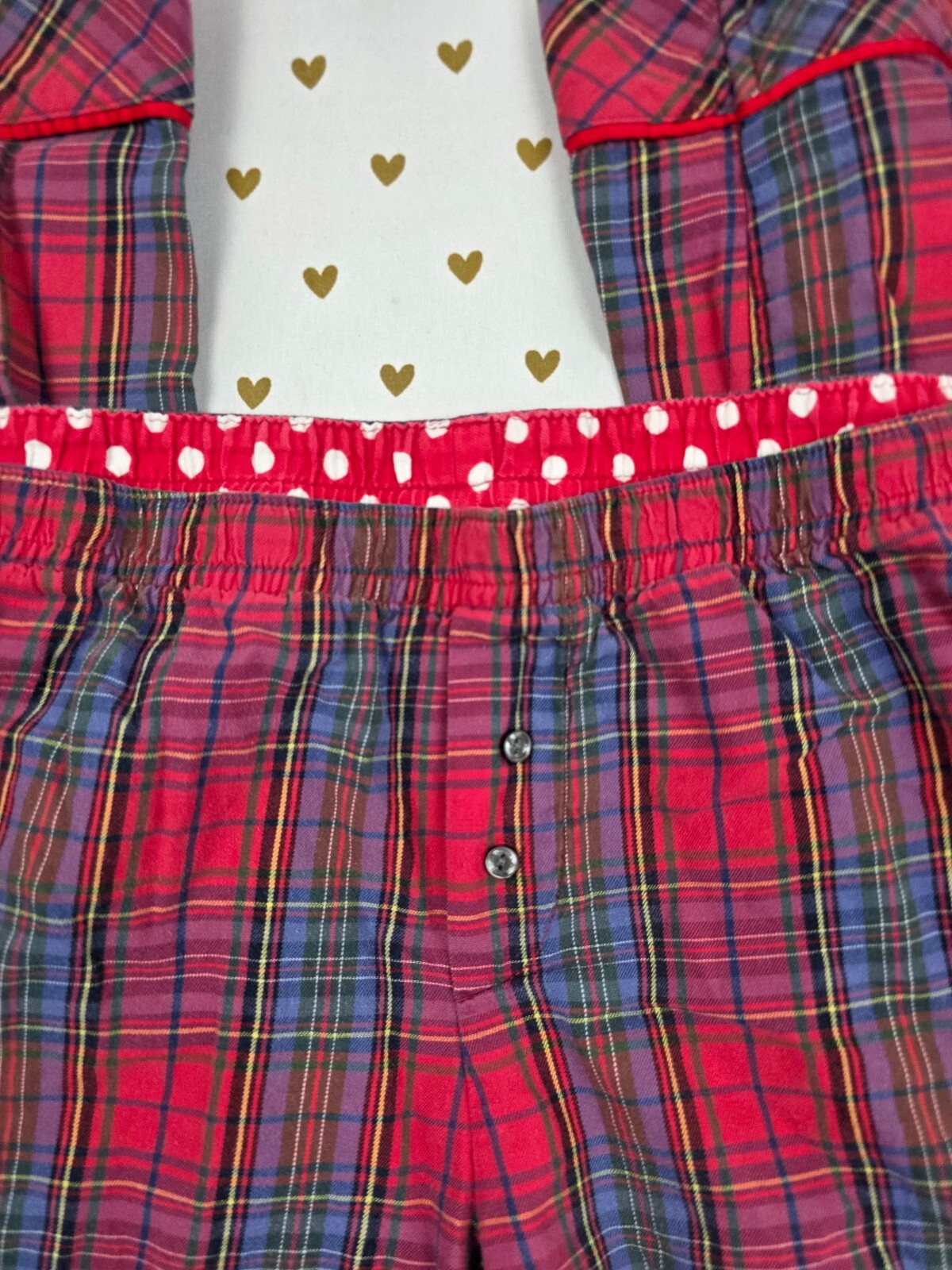 Victorias Secret Red Plaid Small  Sleep Pants Pajama PJ Bottoms