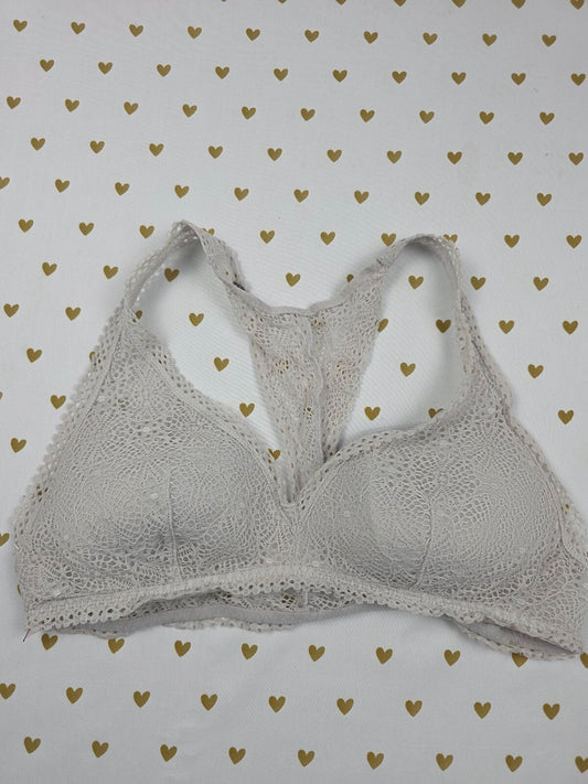 Victorias Secret Grey medium Racerback Bralette Bra Top Tank