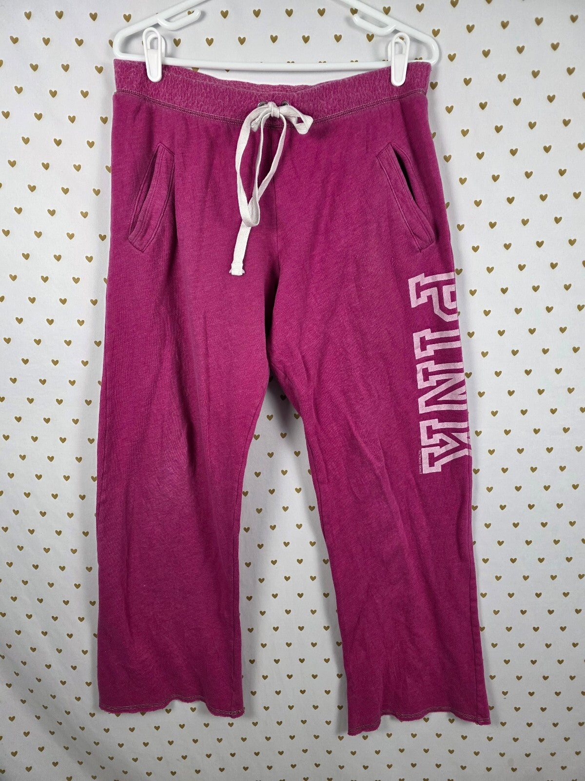 Victorias Secret PINK Medium Boyfriend Diaper butt Sweats sweatpants