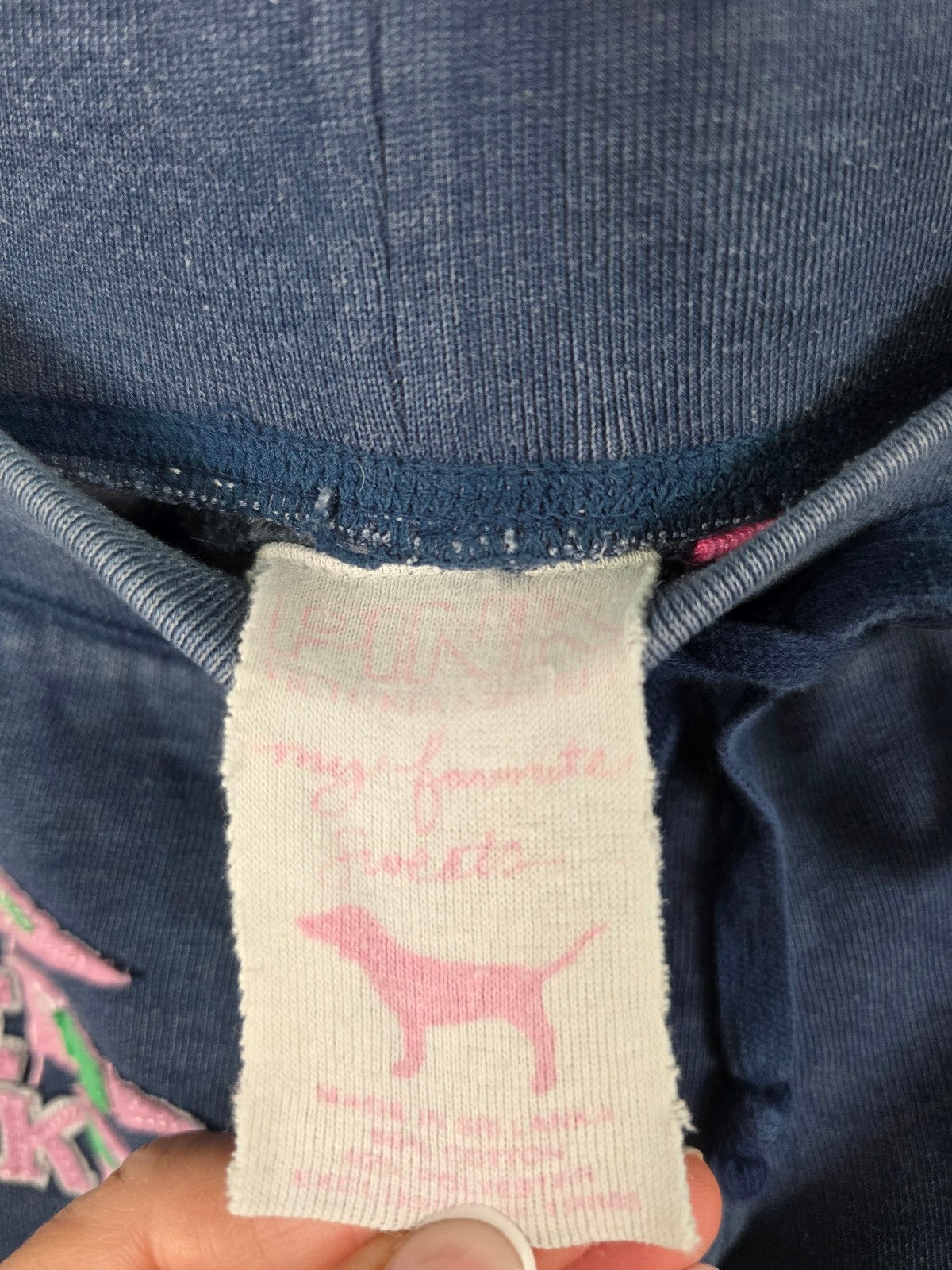 Victorias Secret PINK Vintage Tapered Sweats Sweatpants XS Blue SS LOVE