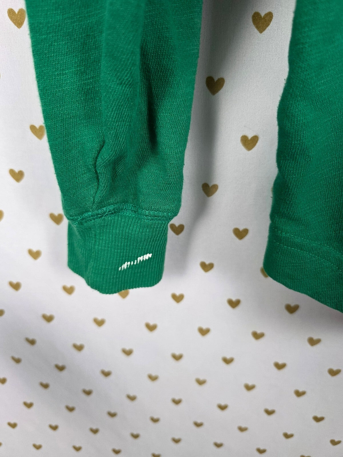 Victorias Secret PINK Green Campus BLING Dog Logo Tee shirt XS Oversized