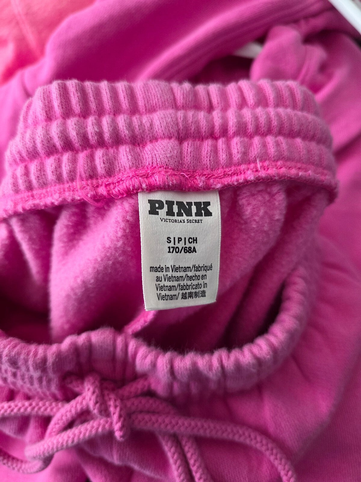 Victoria's Secret PINK Love Pink Hot Dog Rhinestone Zip Hoodie Shorts Set XS/S