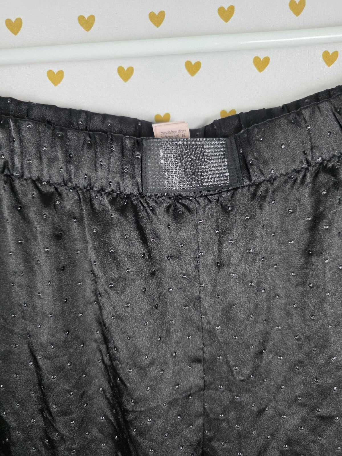 Victorias Secret Sleep SET 2pc Outfit Pajama Polka Dot Satin Shirt Pants XL XXL