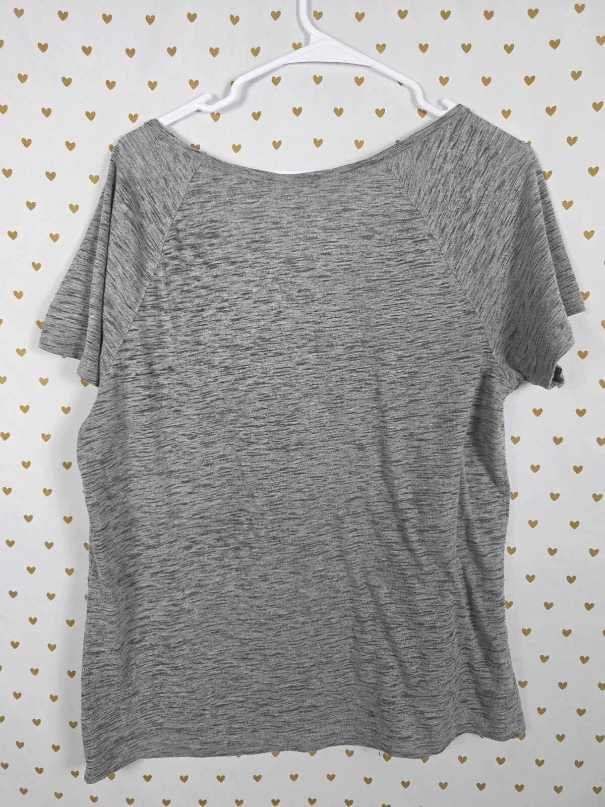 Victorias Secret PINK Bling Rainbow Gradient Logo Burnout Tee shirt XL