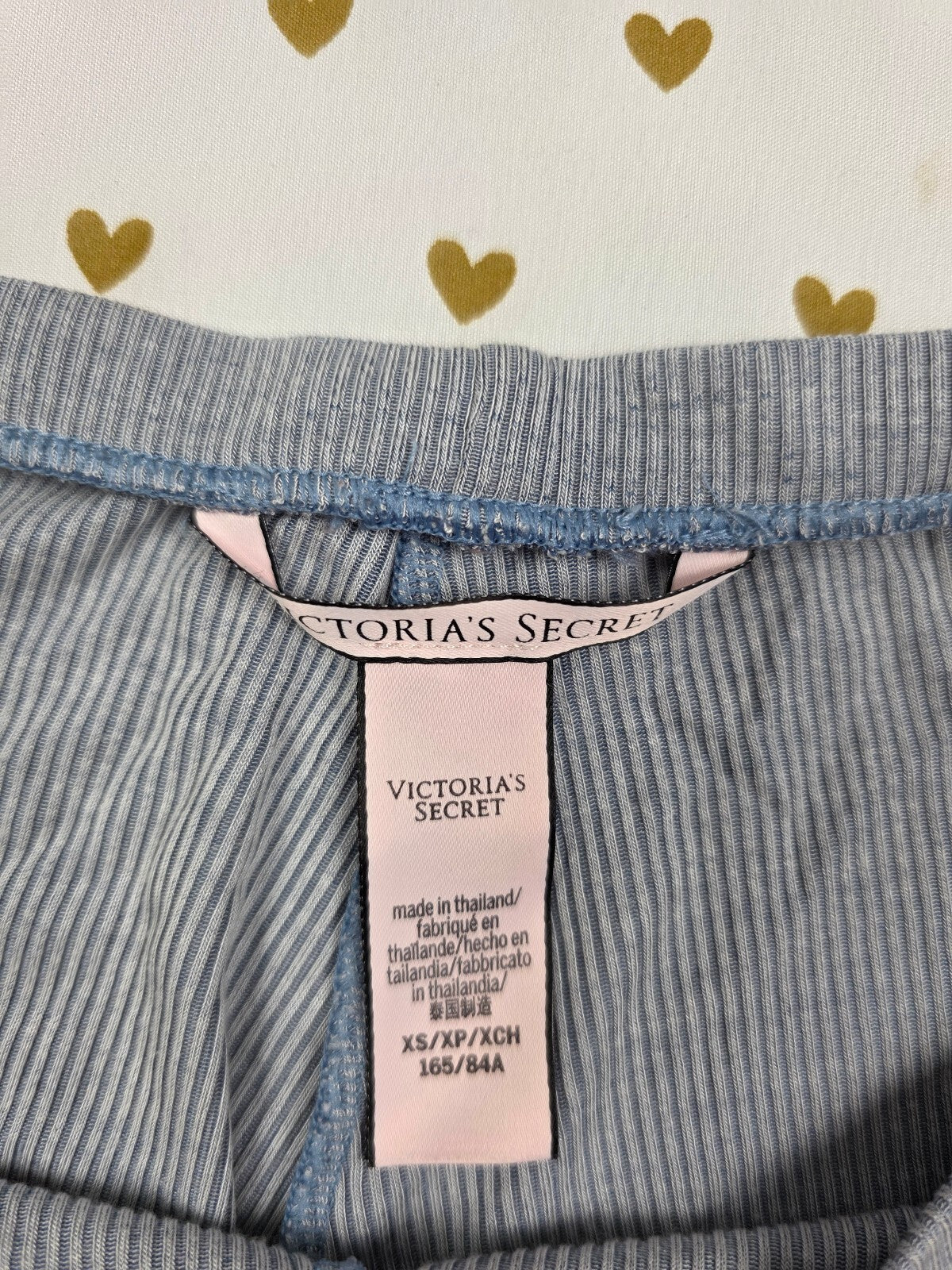 Victorias Secret Grey Stretchy Ribbed XS  Sleep Shorts Boxers Pajama Bottoms