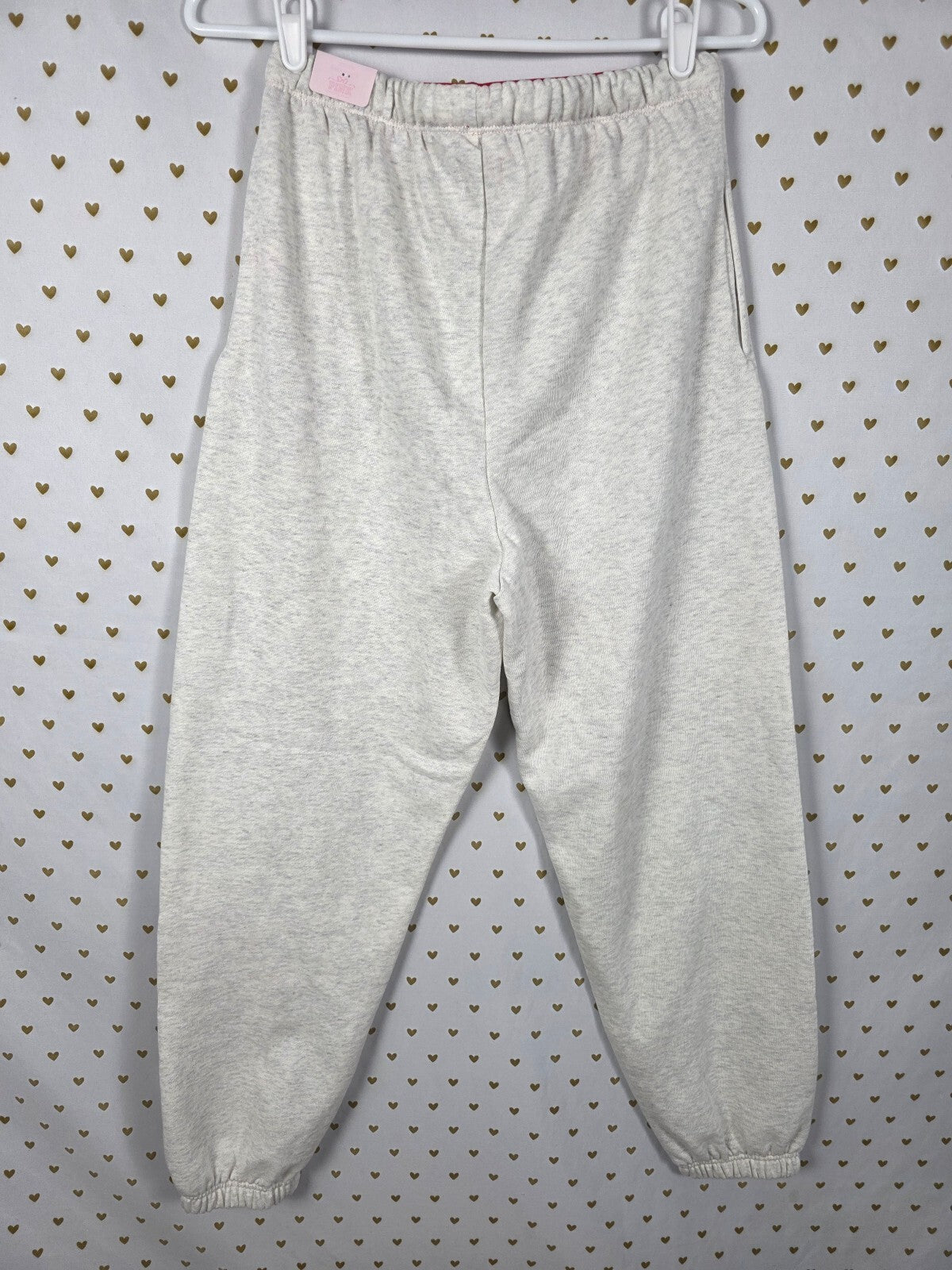 Victorias Secret PINK LOVESHACKFANCY Campus Sweatpants SMALL Joggers NWT