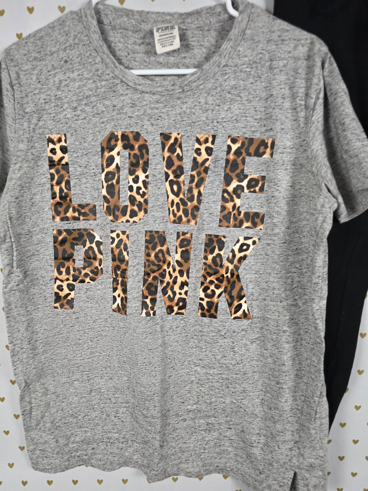 Victorias Secret PINK Cheetah Leopard SET Tee shirt Small Yoga Pants Outfit