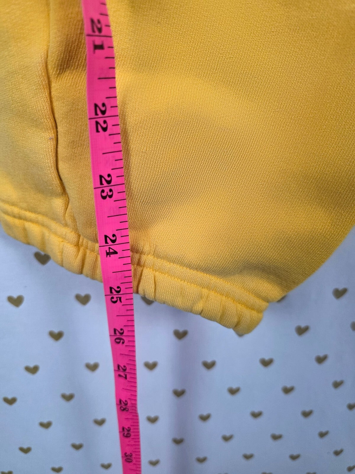 Victorias Secret PINK Vintage Yellow Sweats University Sweatpants Small