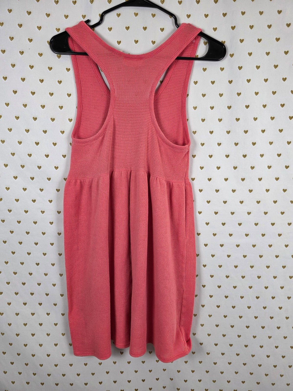 Victorias Secret Vintage Heart label Waffle Knit Babydoll Swing Dress Tank Small