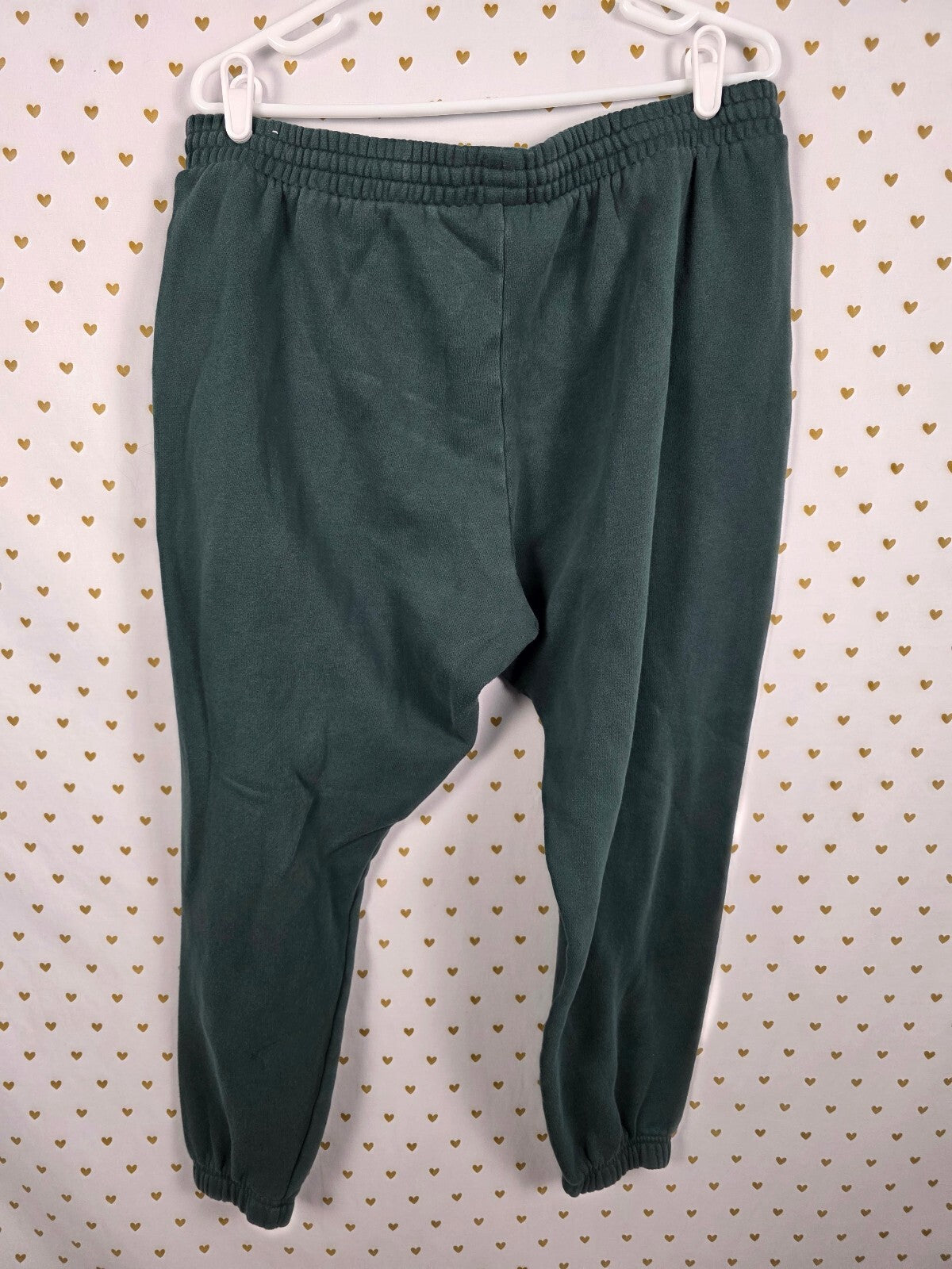 Victorias Secret Pink Green Full Zip Hoodie Jacket Sweats SET Outfit XL 2pc