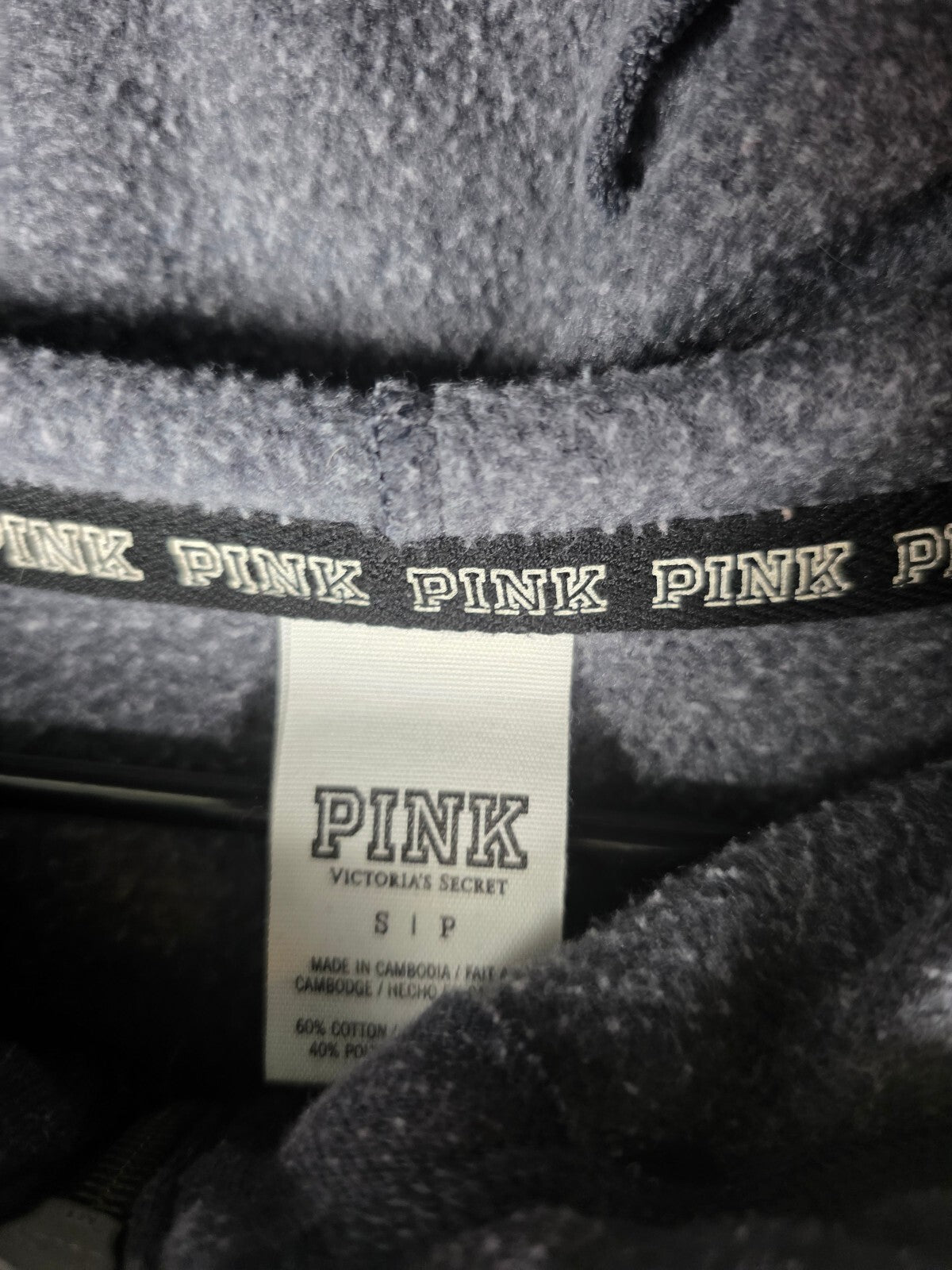 Victorias Secret Pink Gradient Bling Full Zip Hoodie Jacket Sequined Small