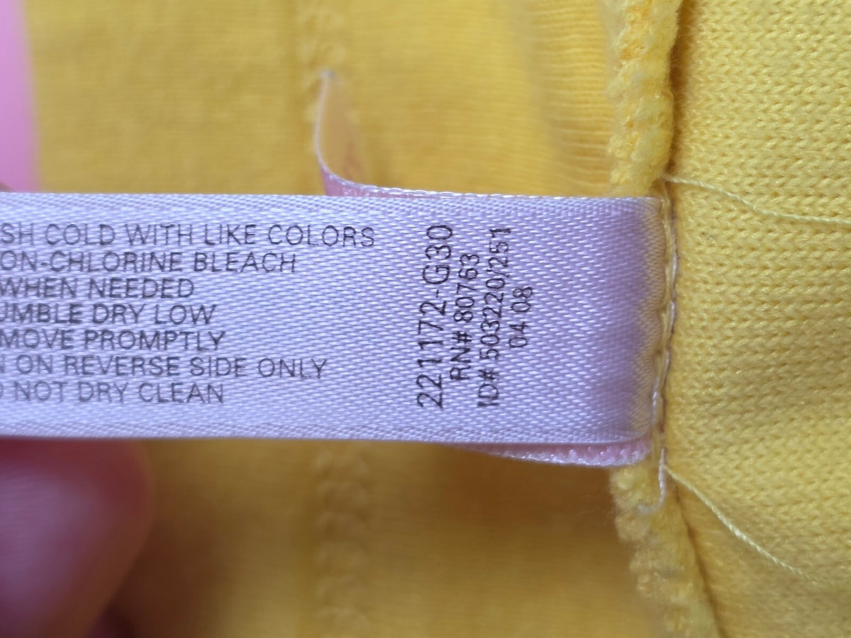 Victorias Secret Yellow Vintage Y2k Velour Mini Skirt Large