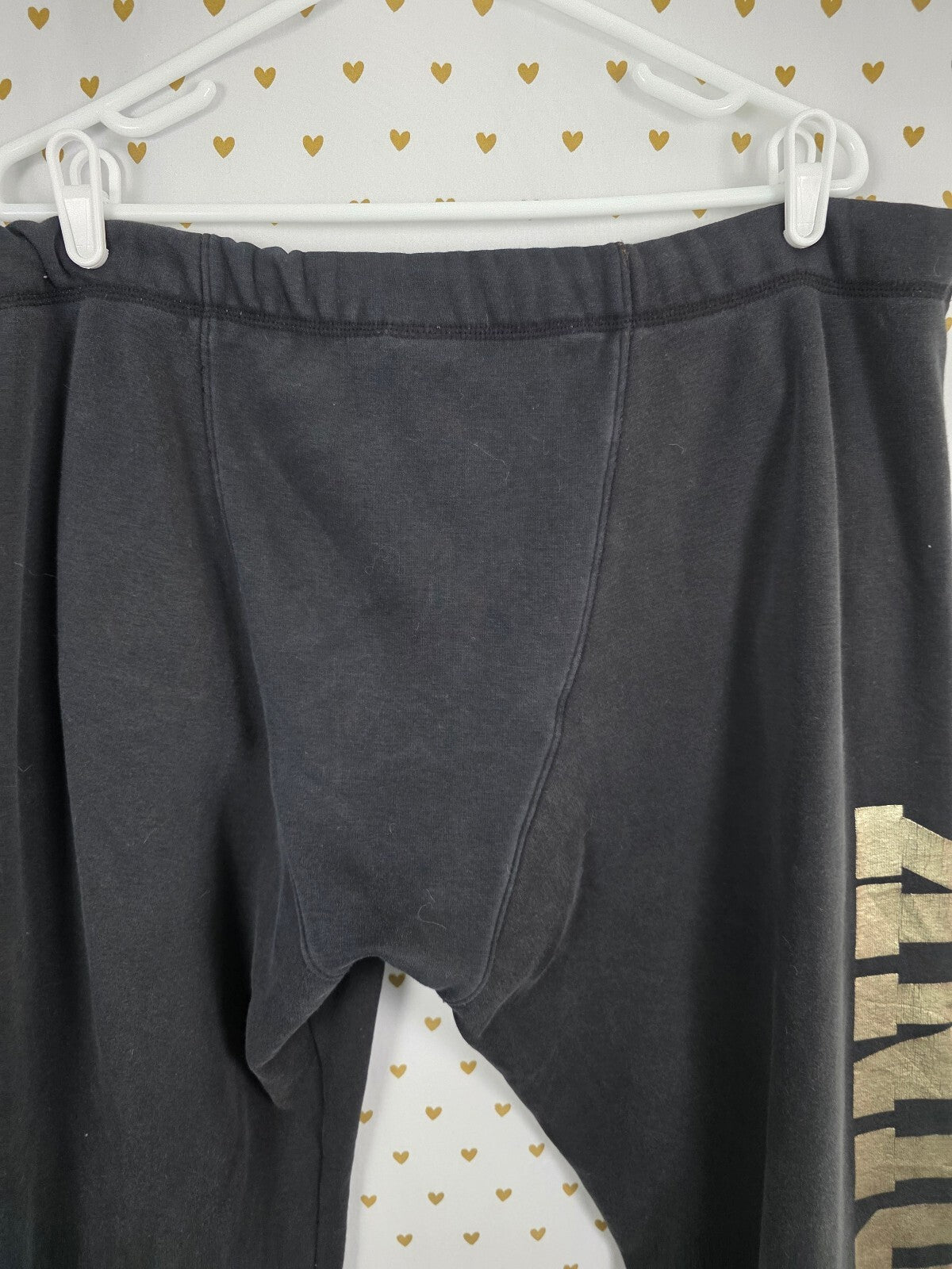 Victorias Secret PINK Thick Warm Boyfriend Sweats Flare Diaper Butt Large