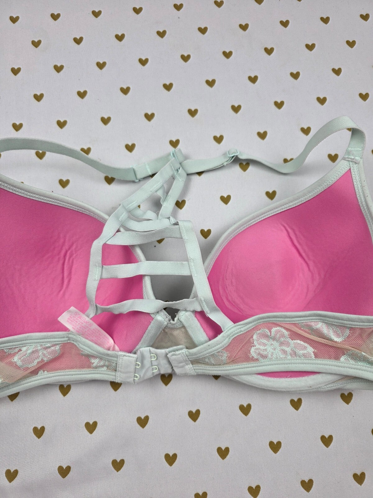 Victorias Secret PINK Ladder Strappy Back 36C Lightly Lined Racerback Bra
