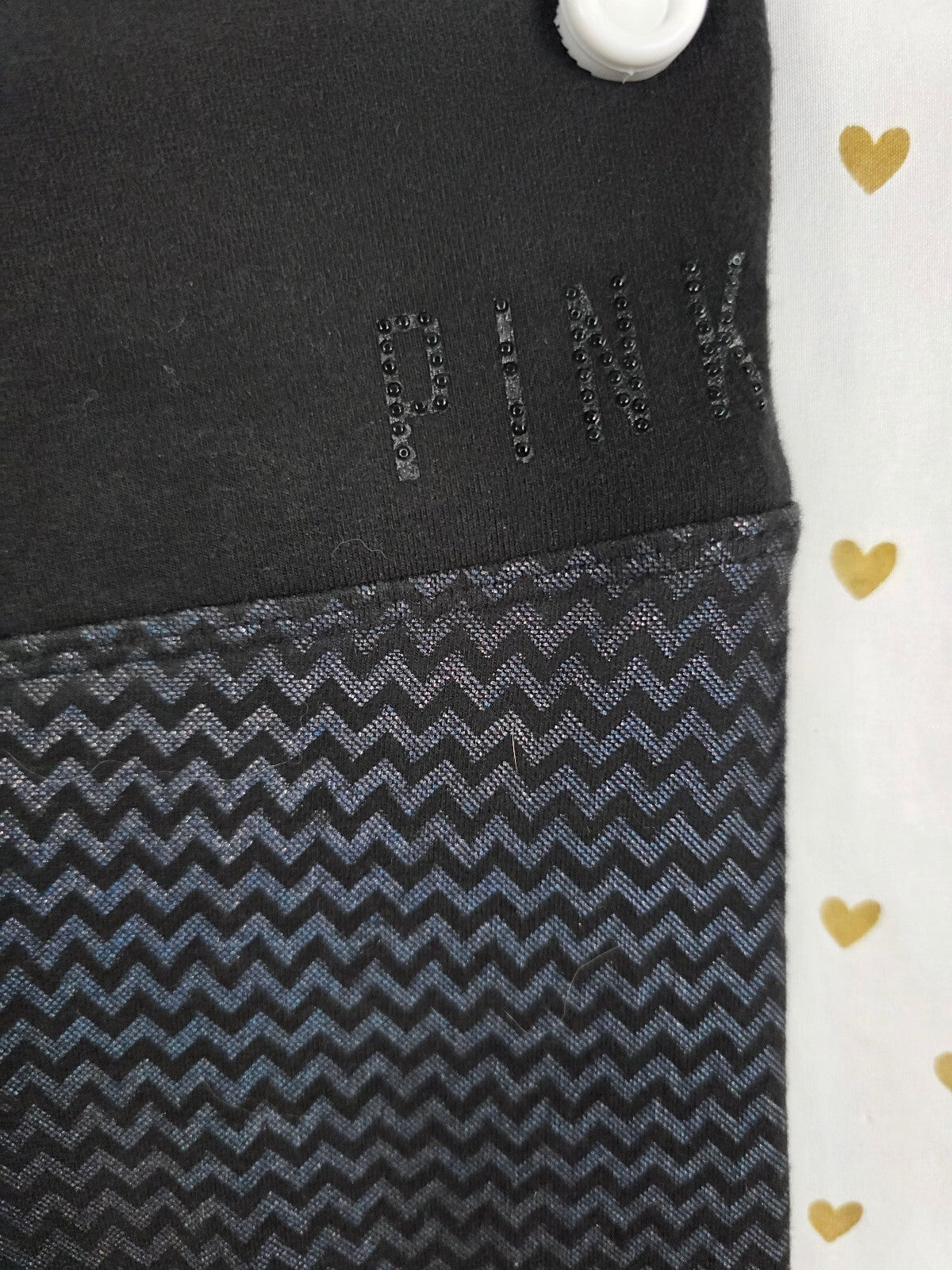 Victorias Secret PINK Chevron Leggings Yoga Pants Zig Zag Small