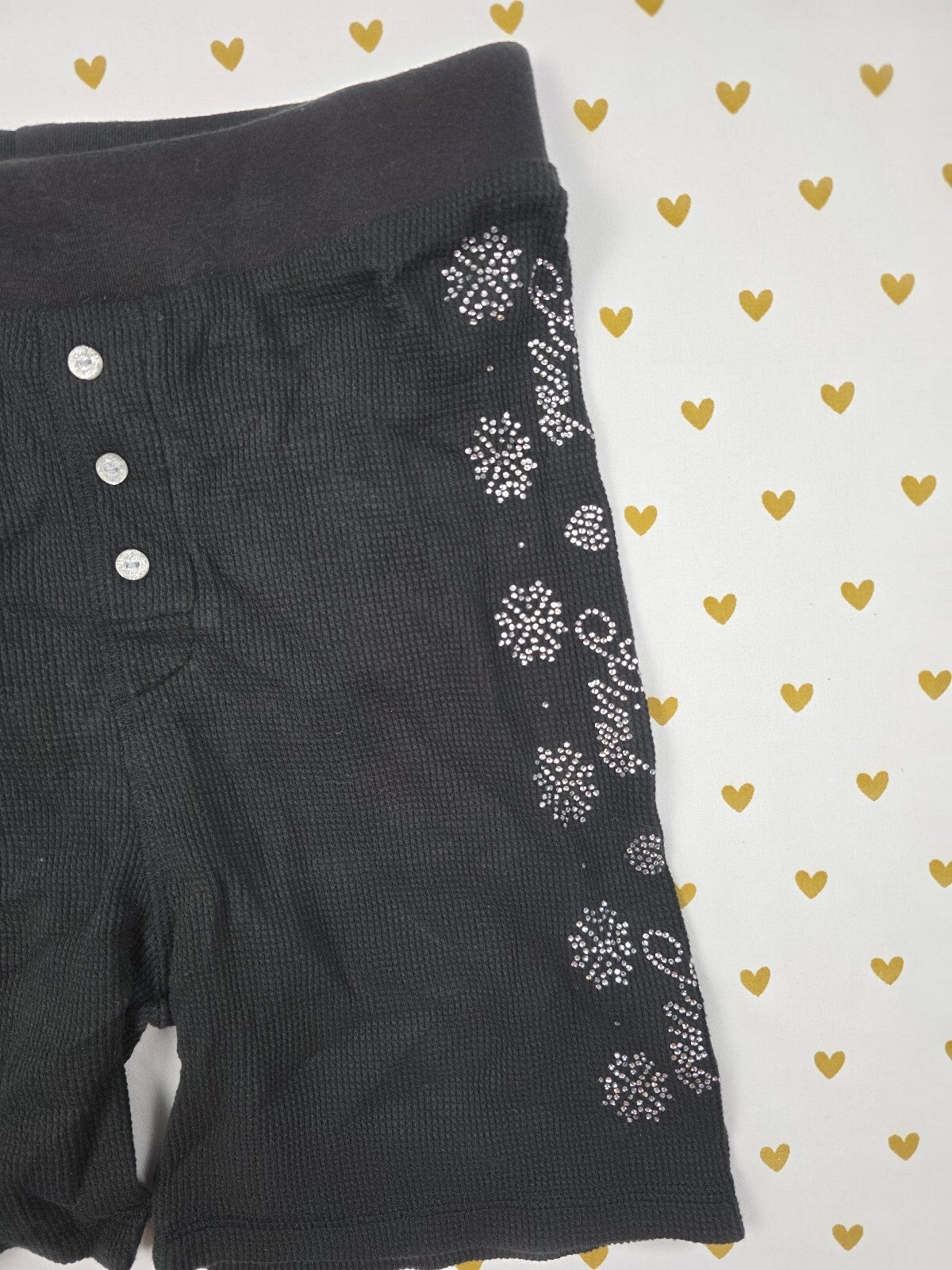 Victorias Secret PINK BLING Thermal SMALL Sleep Shorts Boxers Pajama Bottoms