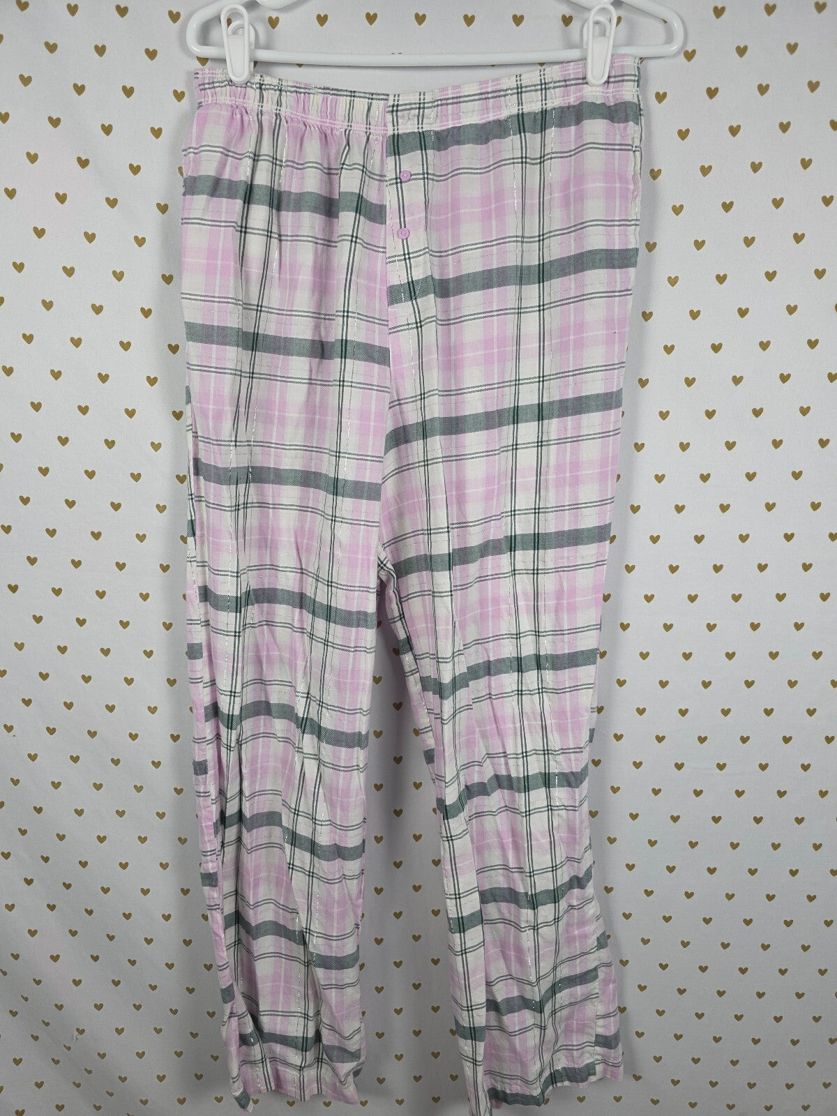 Victorias Secret PINK Plaid Flowy Sleep Pants Pajama Bottoms PJ MEDIUM