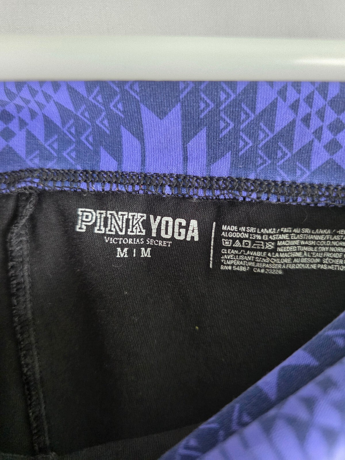 Victorias Secret PINK Geometric Foldover Yoga Pants Y2k Vintage Medium