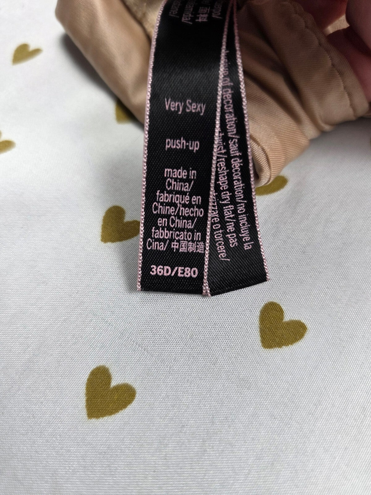 Victorias Secret Adjustable Multiway Very sexy push up bra beige 36D