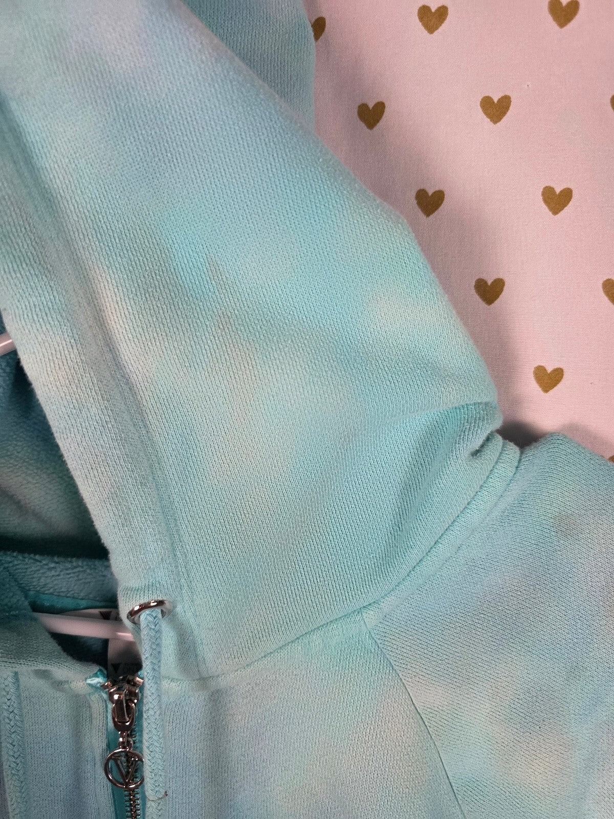 Victorias Secret ON POINT Tye Dye Quarter ZIp Hoodie XL