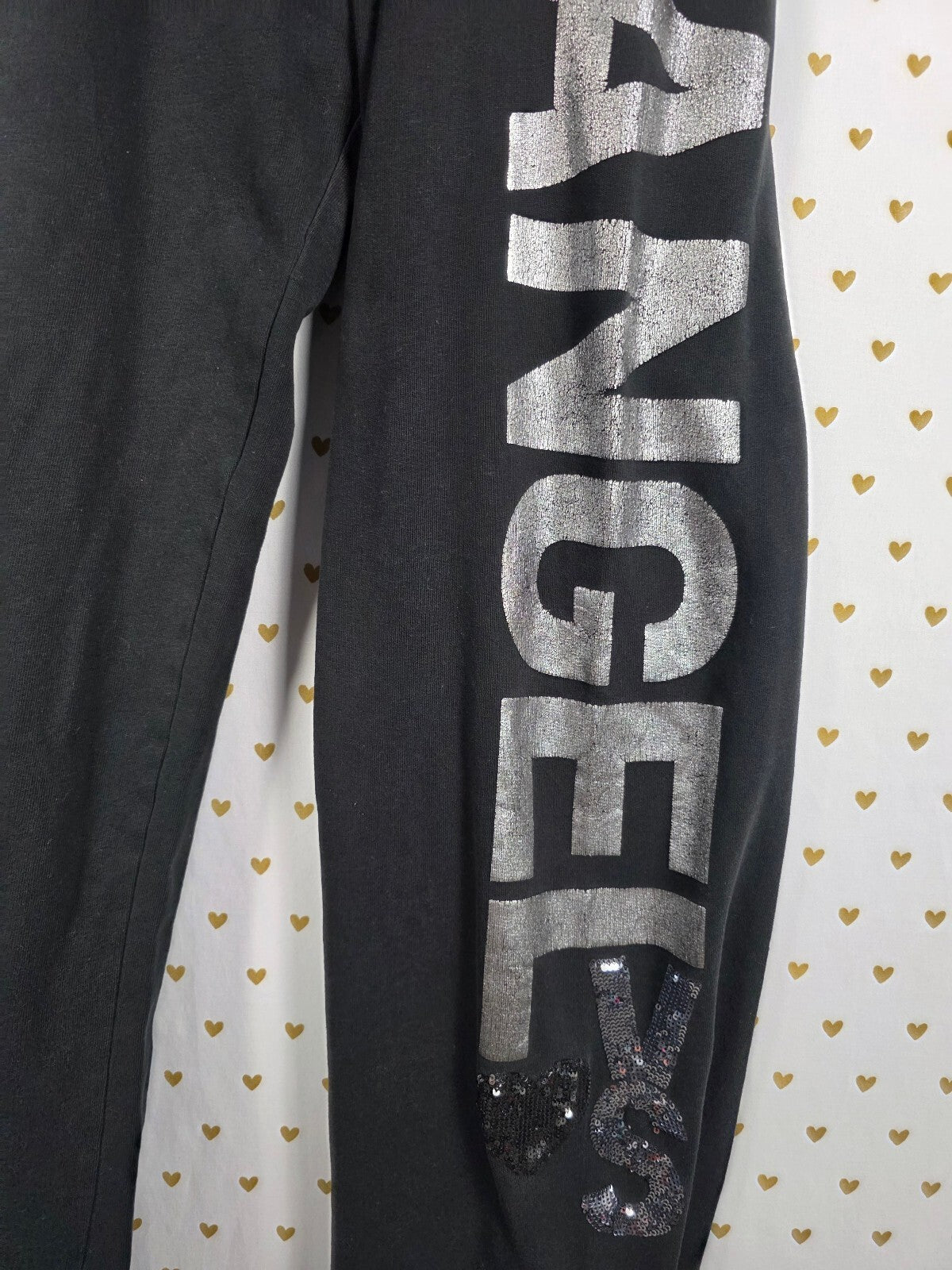 Victorias Secret ANGEL Bling Raw Hem Sweats Sweatpants Bling XS