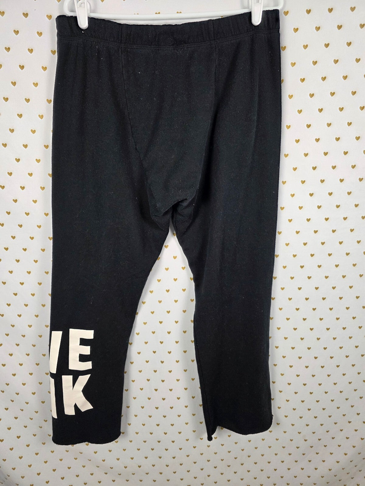 Victorias Secret PINK Boyfriend Diaper Butt Flare Sweats Love Y2k Large
