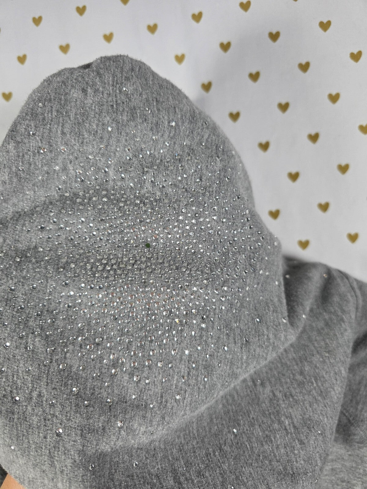 Victorias Secret Pink BLING STUDDED Love Full Zip Hoodie Jacket SMALL