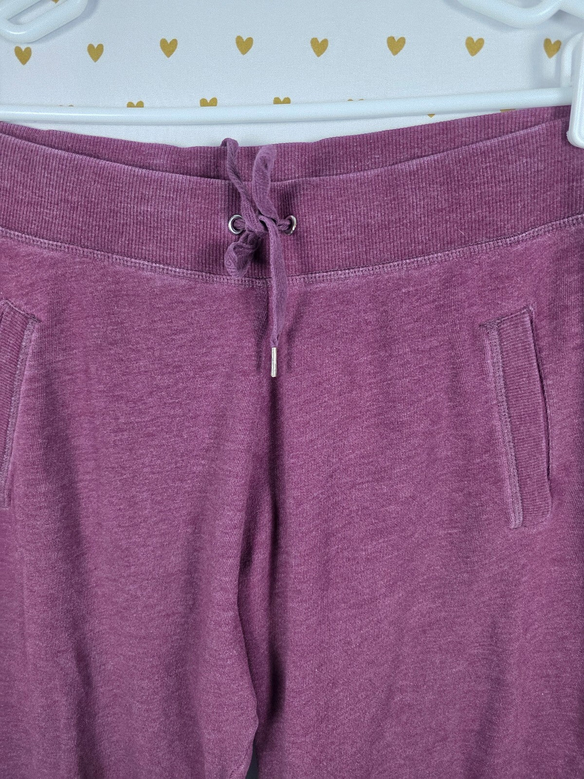 Victorias Secret Angels Bling Thread Maroon Flare Sweats Sweatpants Large