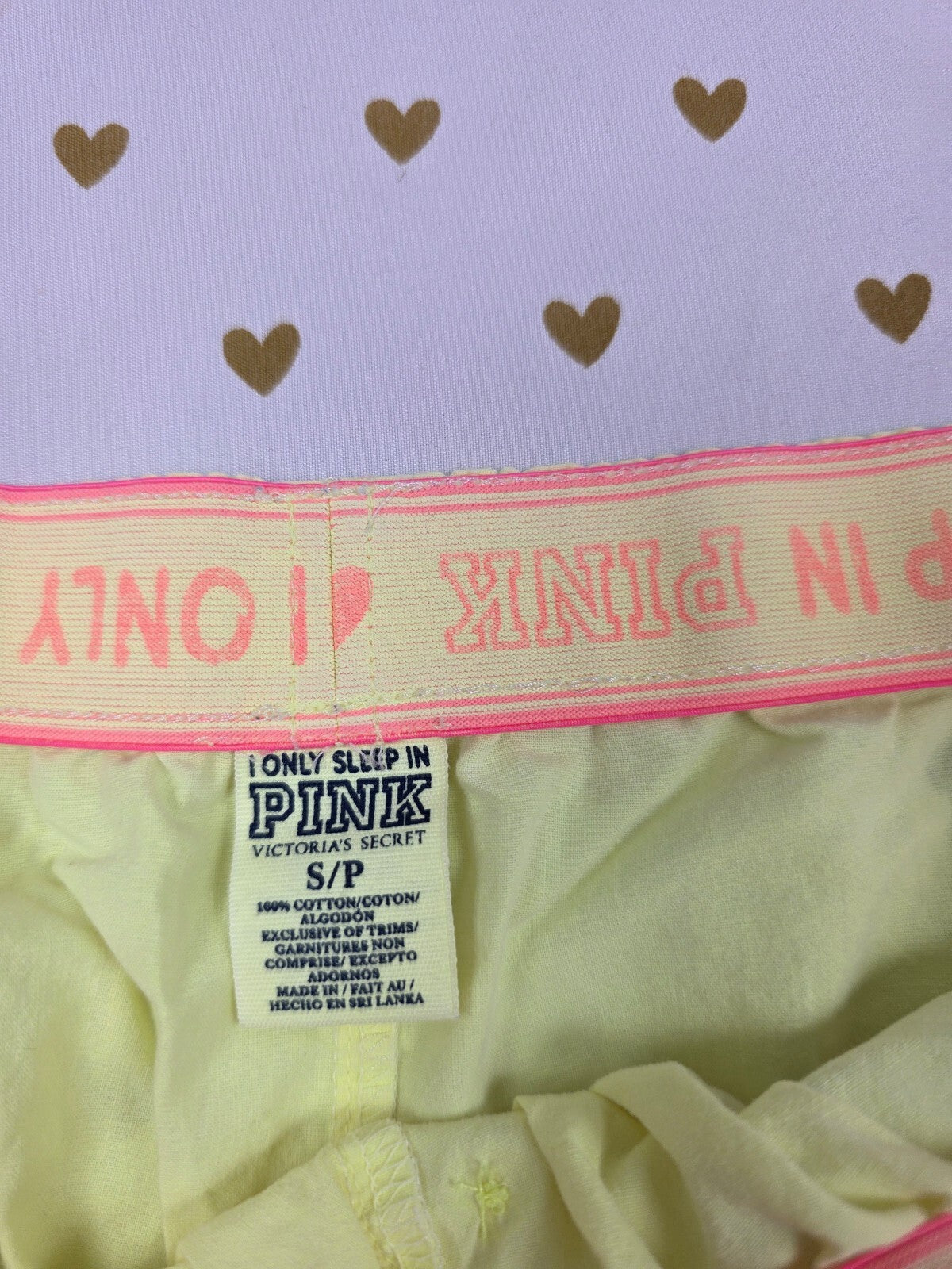 Victorias Secret PINK Neon Bling Sleep Shorts Boxers Pajama Bottoms SM Vintage
