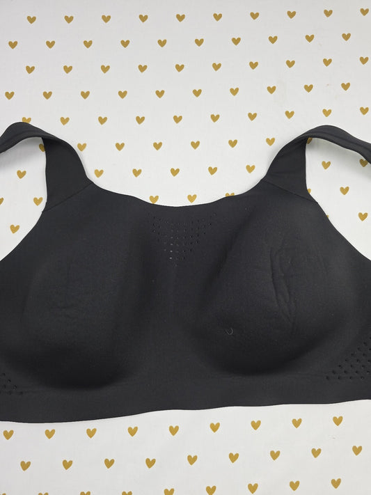 Victorias Secret Black tank Top Sports bra supportive Exercise VSX 40D