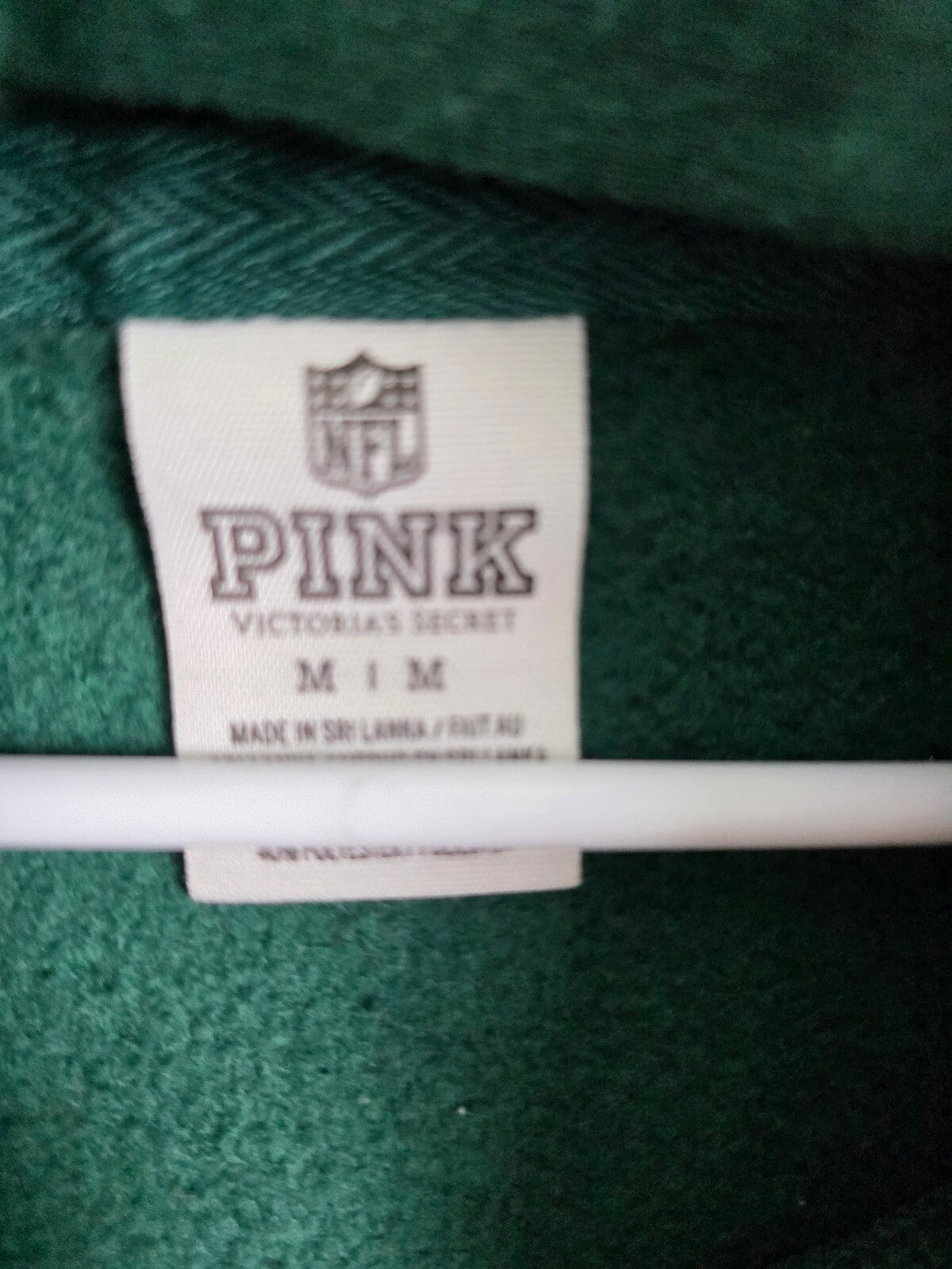VS PINK Green Bay Packers NFL Hoodie Sweatshirt 21 Football Green M