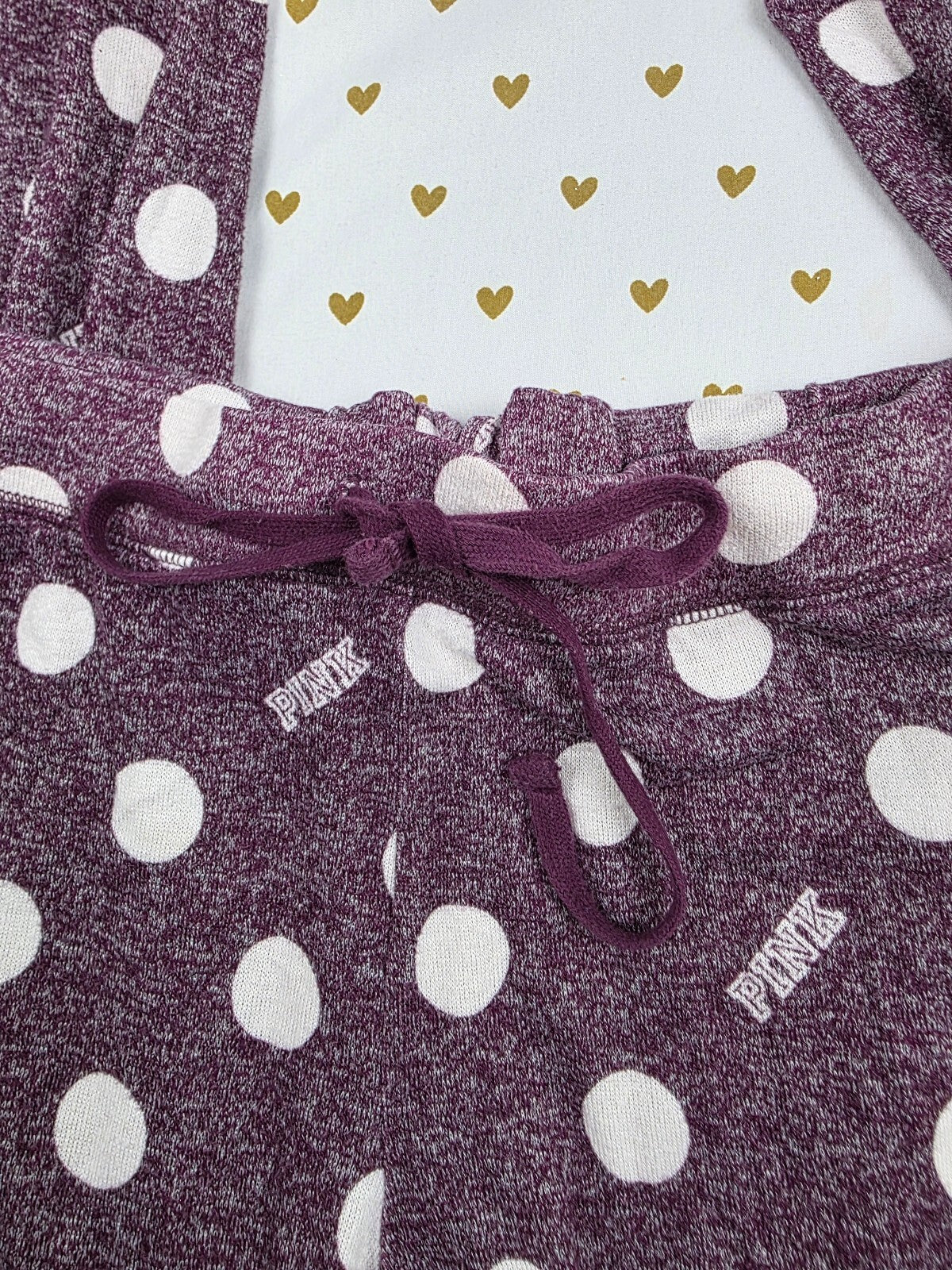 Victorias Secret Pink Soft Polka Dot Large  Sleep Pants Pajama PJ Bottoms
