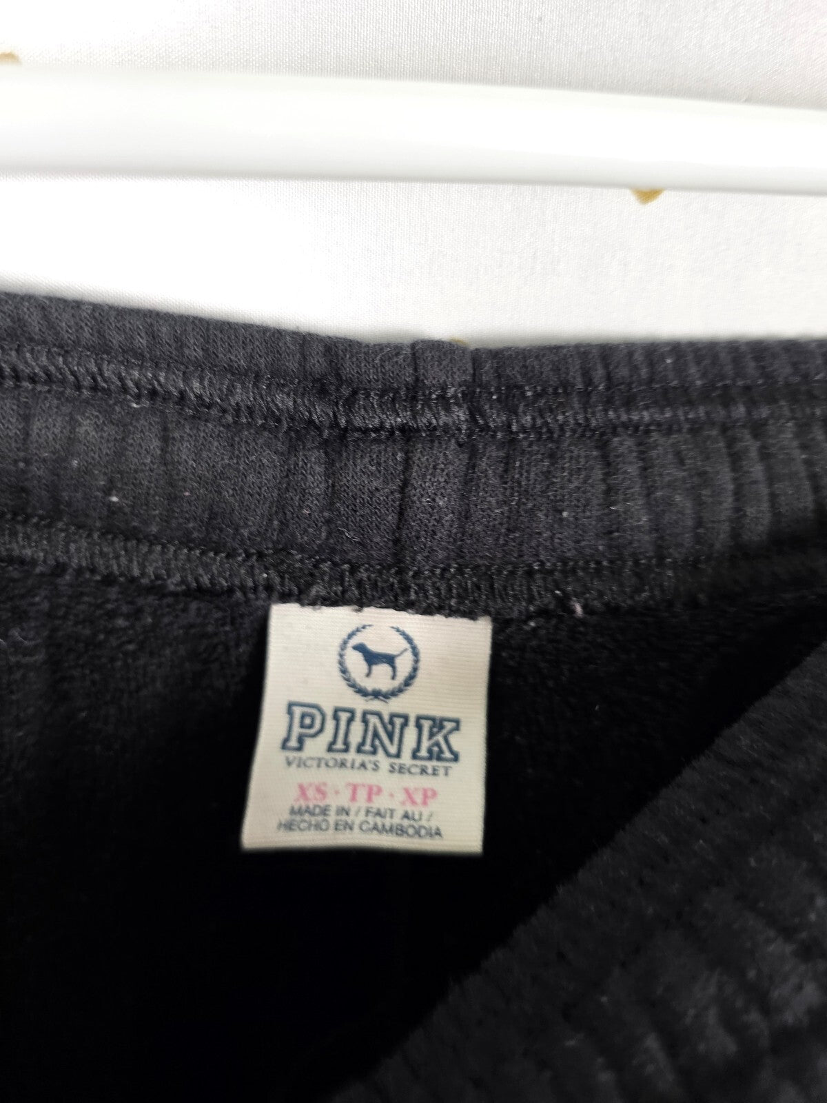 Victorias Secret PINK Vintage Crest Neon Logo Long sweats Sweatpants XS Pockets
