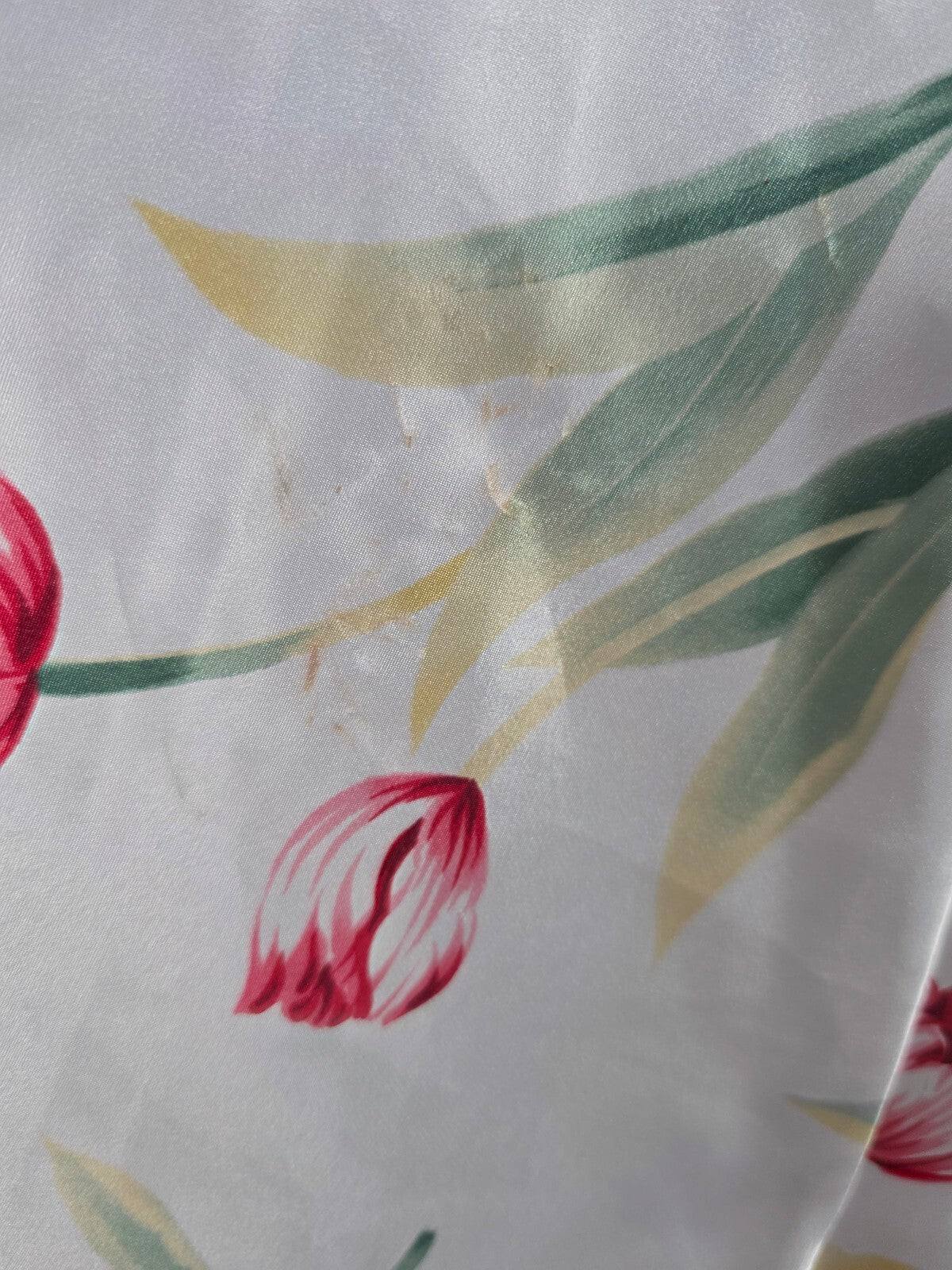 Victorias Secret Vintage Heart Label Floral Satin Slip Dress Nightie Lingerie Sm